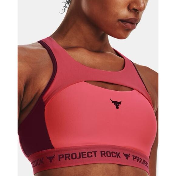Under Armour Women's Project Rock Crossback Sports Bra - Picture 1 of 9